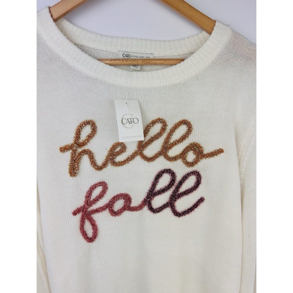Cato Fall Theme sweater NWT perfect for Fall Holidays, size extra lrg med weight